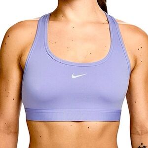 Nike XXL Swoosh Lavender Non-Padded Sports Bra! NEW!